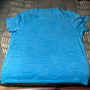 All blue, athletic T-shirt size double XL